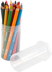 Edu Jumbo Buntstifte Set 18-teilig für Kinder - ergonomisch und extra dick