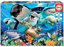 Educa Puzzle Tiere Unterwasser 100 Teile Kinderpuzzle