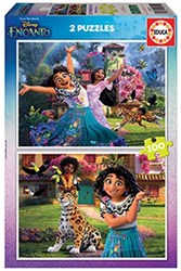 Educa Puzzle Disney Encanto 2 x 100 Teile Karton Kinderpuzzle