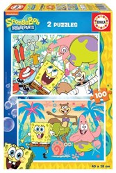 Educa Puzzle Spongebob 2x100 Teile Karton Lernspielzeug
