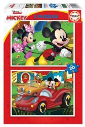 Educa Puzzle Mickey Mouse Spaßhaus 2x20 Teile Karton