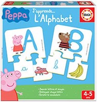 Educa Peppa Pig Lernspiel Alphabet für Kinder Buchstaben lernen