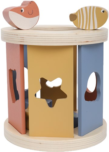 Atan Holz Sortierwürfel Lernspielzeug multicolor für Kinder-2