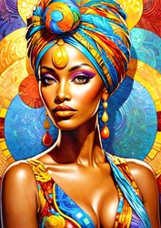 Enjoy Puzzle Puzzle African Beauty - 1000 Teile buntes Motiv