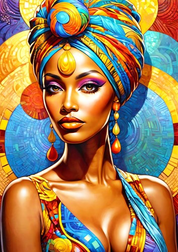 Enjoy Puzzle Puzzle African Beauty - 1000 Teile buntes Motiv