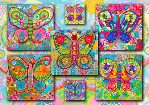 Enjoy Puzzle Schmetterlinge Puzzle - 1000 Teile buntes Puzzlevergnügen