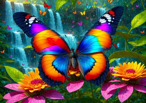 Enjoy Puzzle Schmetterling im Wald - 1000 Teile Legespiel