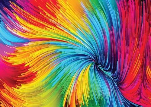 Enjoy Puzzle Bunte Farbwirbel (1000)
