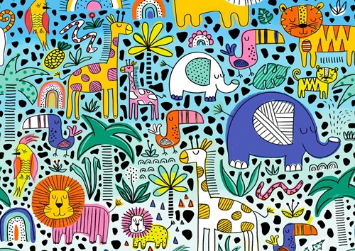 Enjoy Puzzle Doodle Safari - 1000 Teile