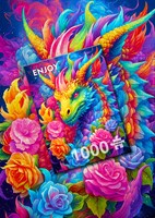Enjoy Puzzle Drachen-Puzzle - 1000 Teile Fantasy Jigsaw Puzzle-2
