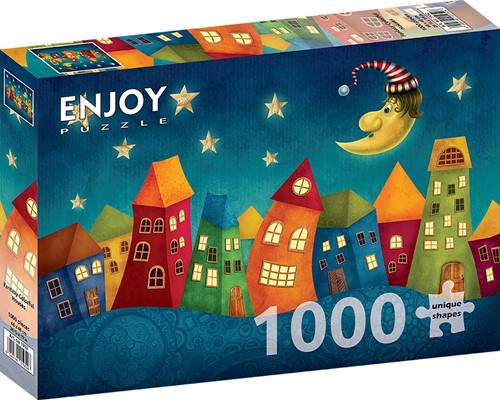 Enjoy Puzzle Fantasy Colorful Houses - 1000 Teile-2