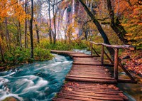 Enjoy Puzzle Forest Stream in Plitvice, Croatia - 1000 Teile