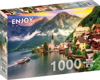 Enjoy Puzzle Hallstatt bei Sonnenuntergang, Österreich - 1000 Teile-2
