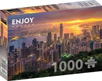 Enjoy Puzzle Puzzle Hongkong Sonnenaufgang - 1000 Teile Puzzle-2