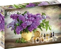 Enjoy Puzzle Puzzle Flieder und Schach - 1000 Teile bunt-2