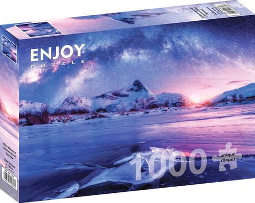 Enjoy Puzzle Milchstraße über den Lofoten, Norwegen - 1000 Teile-2