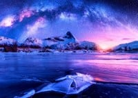 Enjoy Puzzle Milchstraße über den Lofoten, Norwegen - 1000 Teile