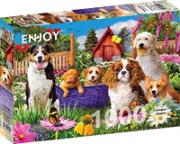 Enjoy Puzzle Welpen - 1000 Teile-2