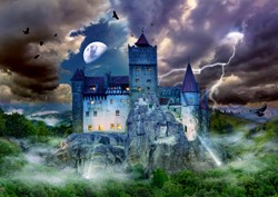 Enjoy Puzzle Puzzle Draculas Schloss 1000 Teile Horror