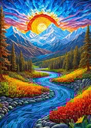 Enjoy Puzzle Sunrise Landscape -  Teile