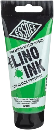 Essdee Lino Tinte - grüne Blockdruckfarbe 100ml für Kinder