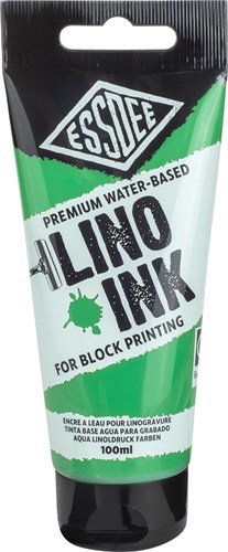 Essdee Lino Tinte Blattgrün - Blockdruckfarbe 100ml für Kinder
