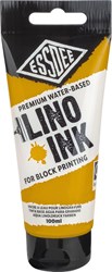 Essdee Lino Tinte Ockergelb - Blockdruck Tinte 100 ml für Kinder
