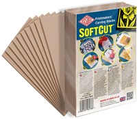 Essdee Softcut Schneideblock 150x105x3 mm 10 Stück für Linoldruck