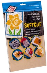 Essdee Softcut Block 300x210x3 mm - 2 Stück für Linoldruck und Stempel
