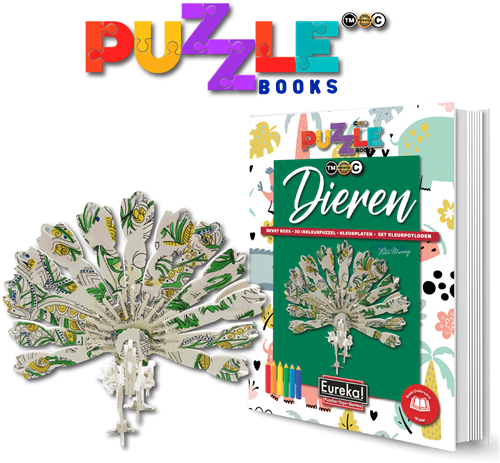 Eureka 3D Puzzle Books Puzzelboek - Dieren