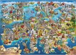 Gibsons Exploring Europe (1000)