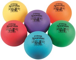 Megaform Spielball Set bunt - 6 Vinylbälle 17,8 cm für Kinder