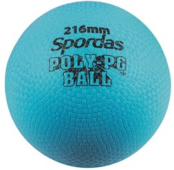 Spordas Ball Poly PG blau 21,6cm langlebiges Spielzeug