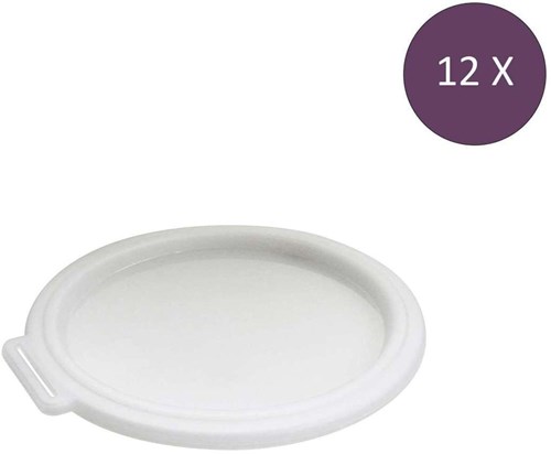 Koziol Move Deckel fr Schale Rund 1,3 Liter Set von 12 Stcke
