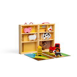 Bigjigs Bauernhof-Tier-Spielbox