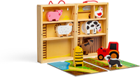 Bigjigs Bauernhof-Tier-Spielbox