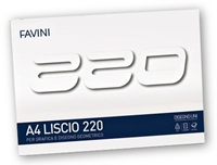 Favini Favini Zeichenblock A4 220 gr Glatt