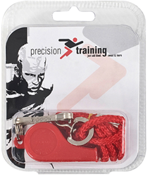 Precision Pfeife mit Band - Kunststoff Schiedsrichterpfeife schwarz
