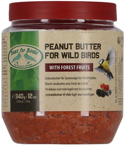 Esschert Design Erdnussbutter Waldfrucht energiereiches Vogelfutter