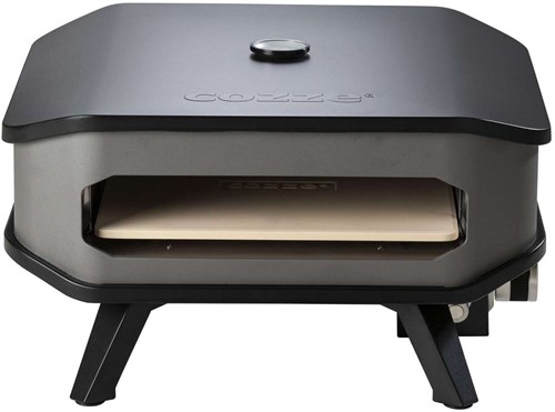 Cozze Pizzaofen Gas 13 Zoll mit Thermometer und Pizzastein 30 Mbar 5.0 KW
