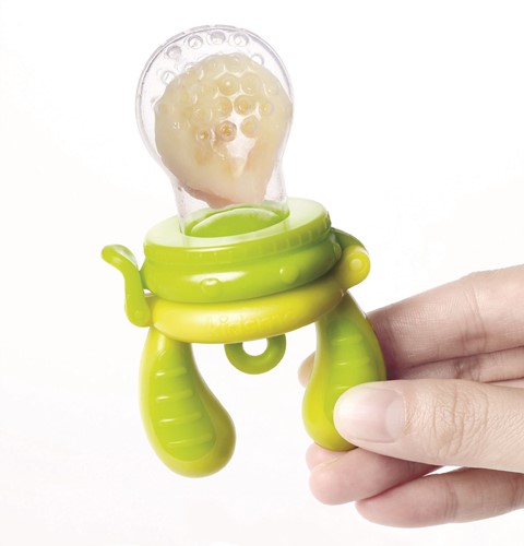 KidsMe Food Feeder Fruchtsauger Lutschbeutel für Baby - Größe M - Grün