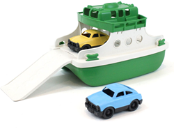 Green Toys Fähre mit Autos Grün/Weiß