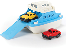 Green Toys Fähre mit Autos Blau/Weiß