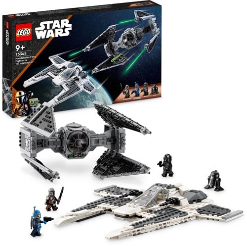 LEGO Star Wars Mandalorian Fang Fighter vs. TIE Interceptor-2