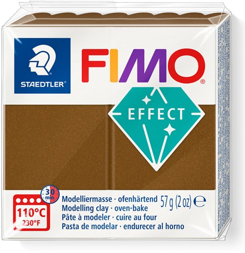 Fimo Modelliermasse metallic antikbronze 57g für kreative Projekte