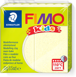 Fimo Modelliermasse Kids 42g hellgelb perlmutt ofenhärtend