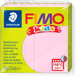 Fimo Modelliermasse Kids 42g Perlmutt Rosa kreatives Spielzeug