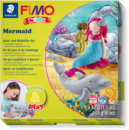 Fimo Knetset Meerjungfrau - Kreatives Modellierset für Kinder