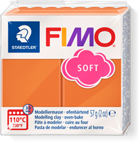 Fimo Modelliermasse Soft 57g cognac - Polymer Clay für kreatives Basteln