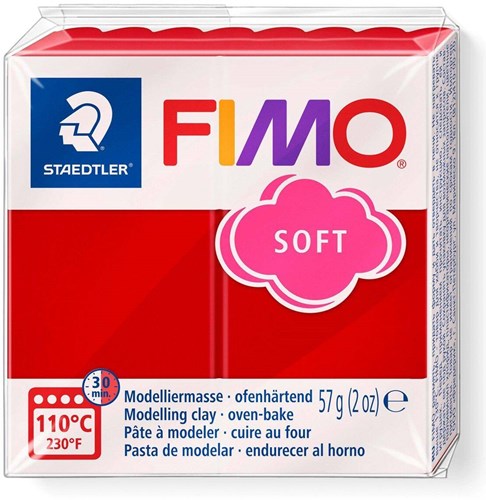 Fimo Modelliermasse ofenhärtend Weihnachtsrot 57g kreatives Spielzeug